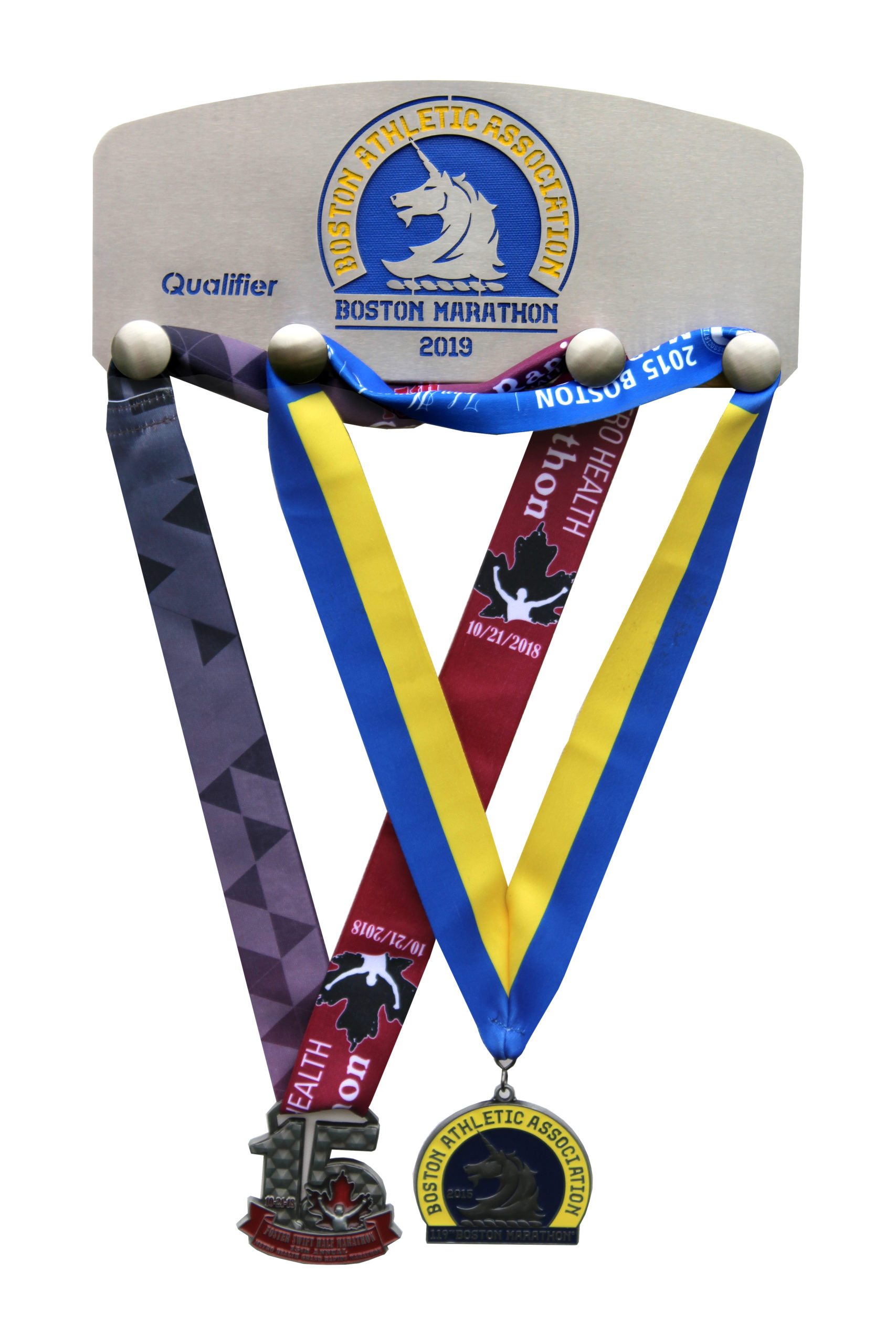 Boston Marathon 2019 with medals